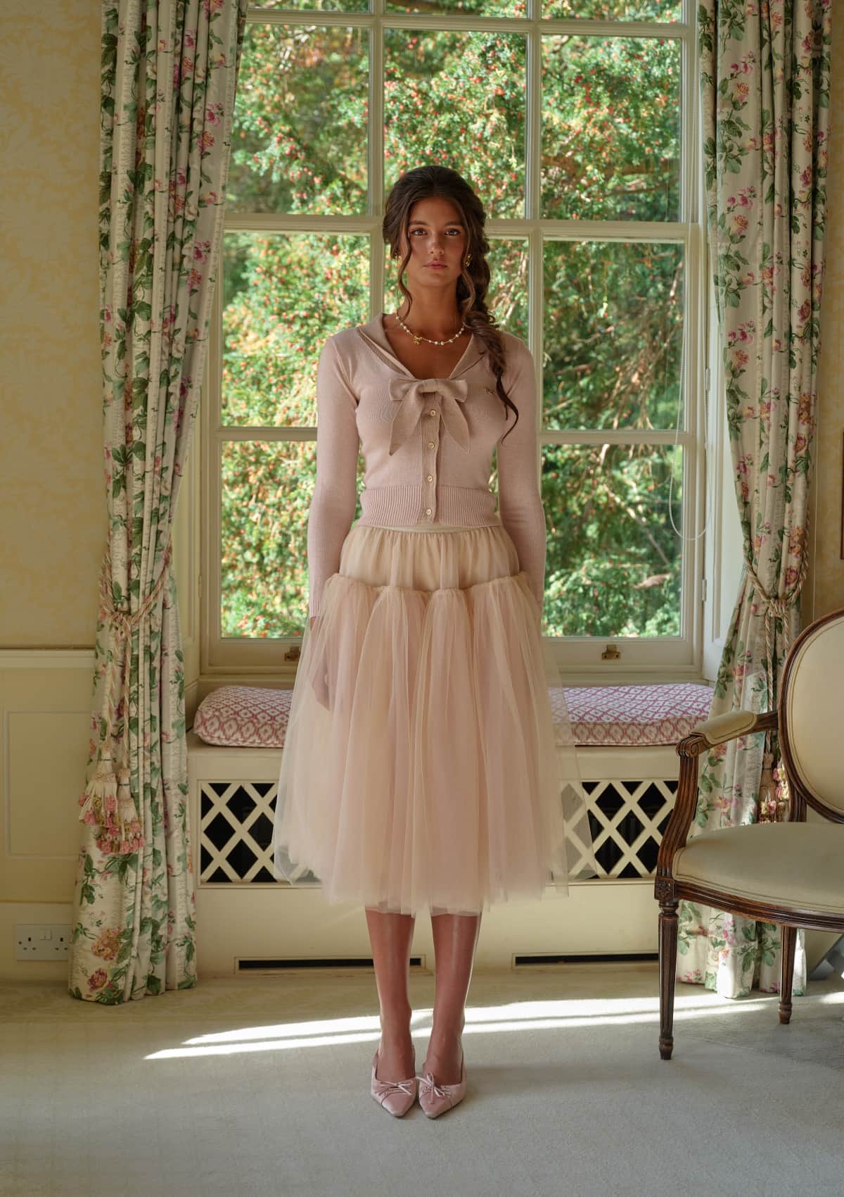 Lundenwic Love Letter Pink Wool Sweater