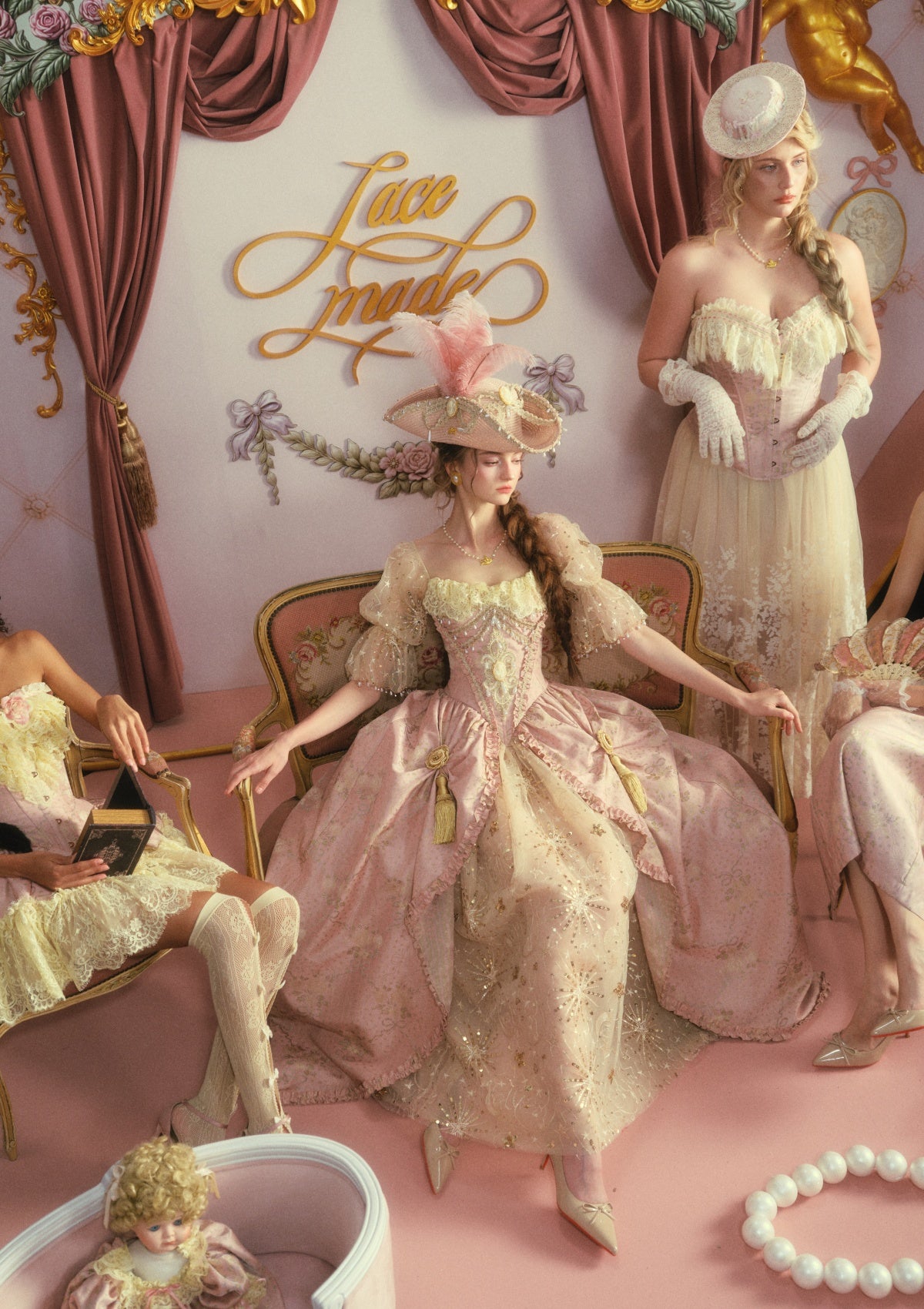 Blush-Gold Era: Crowning Glory Gown