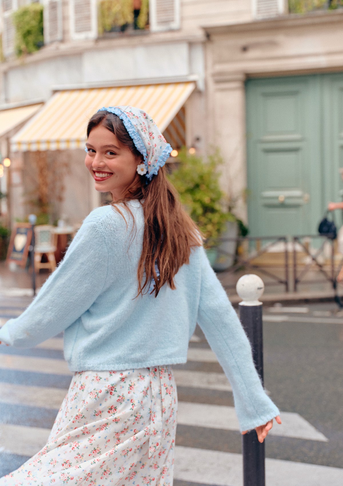 Left Bank Blue Coconut Knit Cardigan