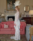 (Long-length)White Feather Looking-Glass Gown