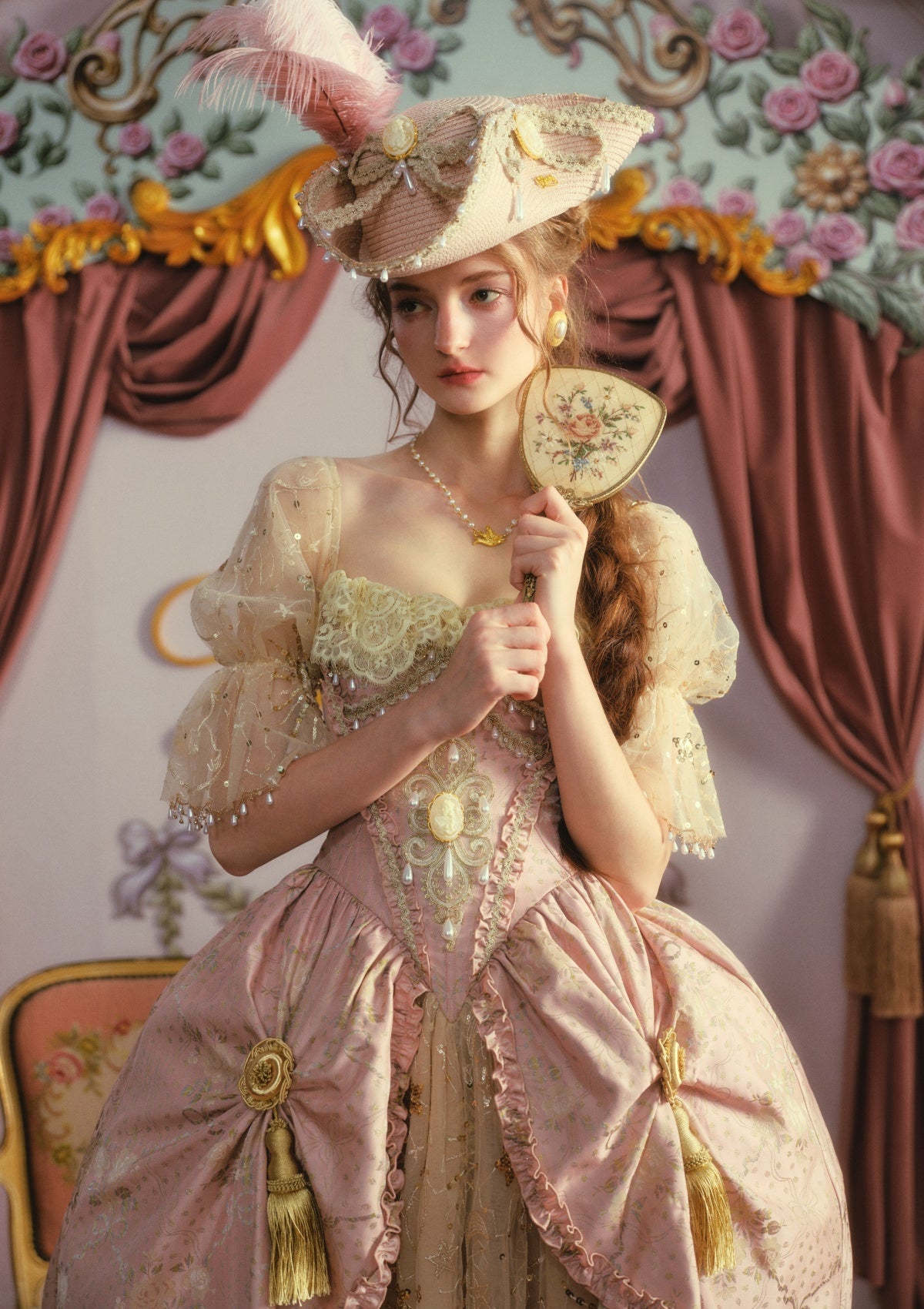 Blush-Gold Era: Crowning Glory Gown