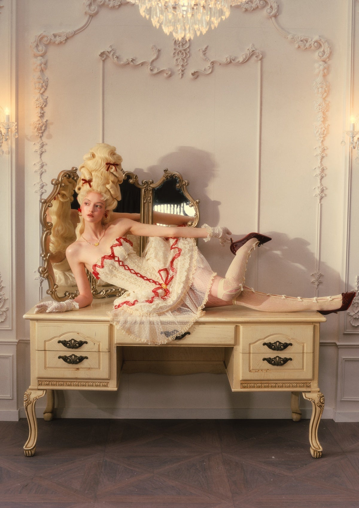 Poem of Bygone Days Puffy Mini Dress