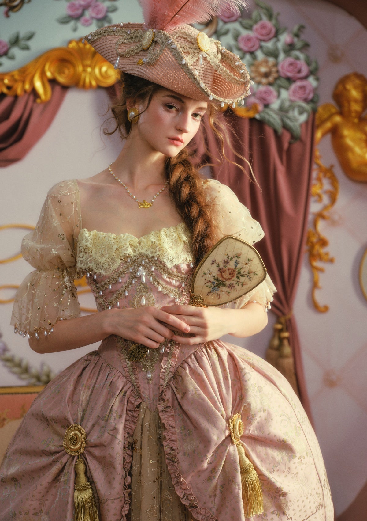Blush-Gold Era: Crowning Glory Gown