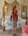Baroque Red Velvet dress