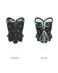 Front and Back view of Tiffany Banquet Corset featuring adjustable lace-up