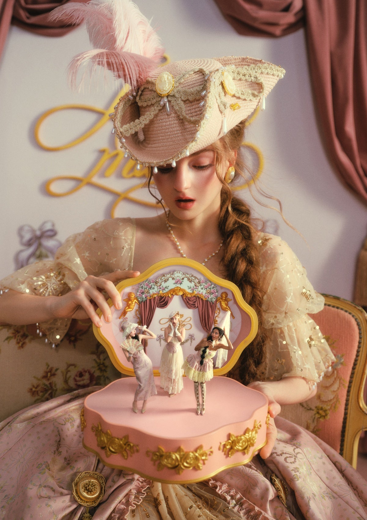 Blush-Gold Era: Crowning Glory Gown