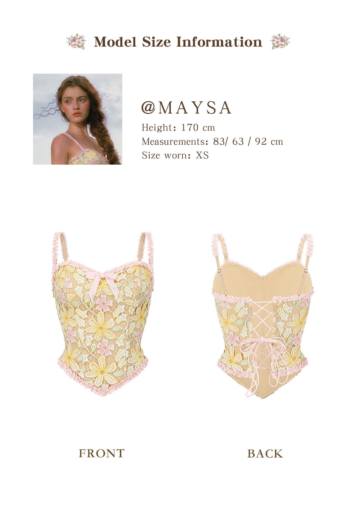 Rainbow Bloom Rhyme Corset