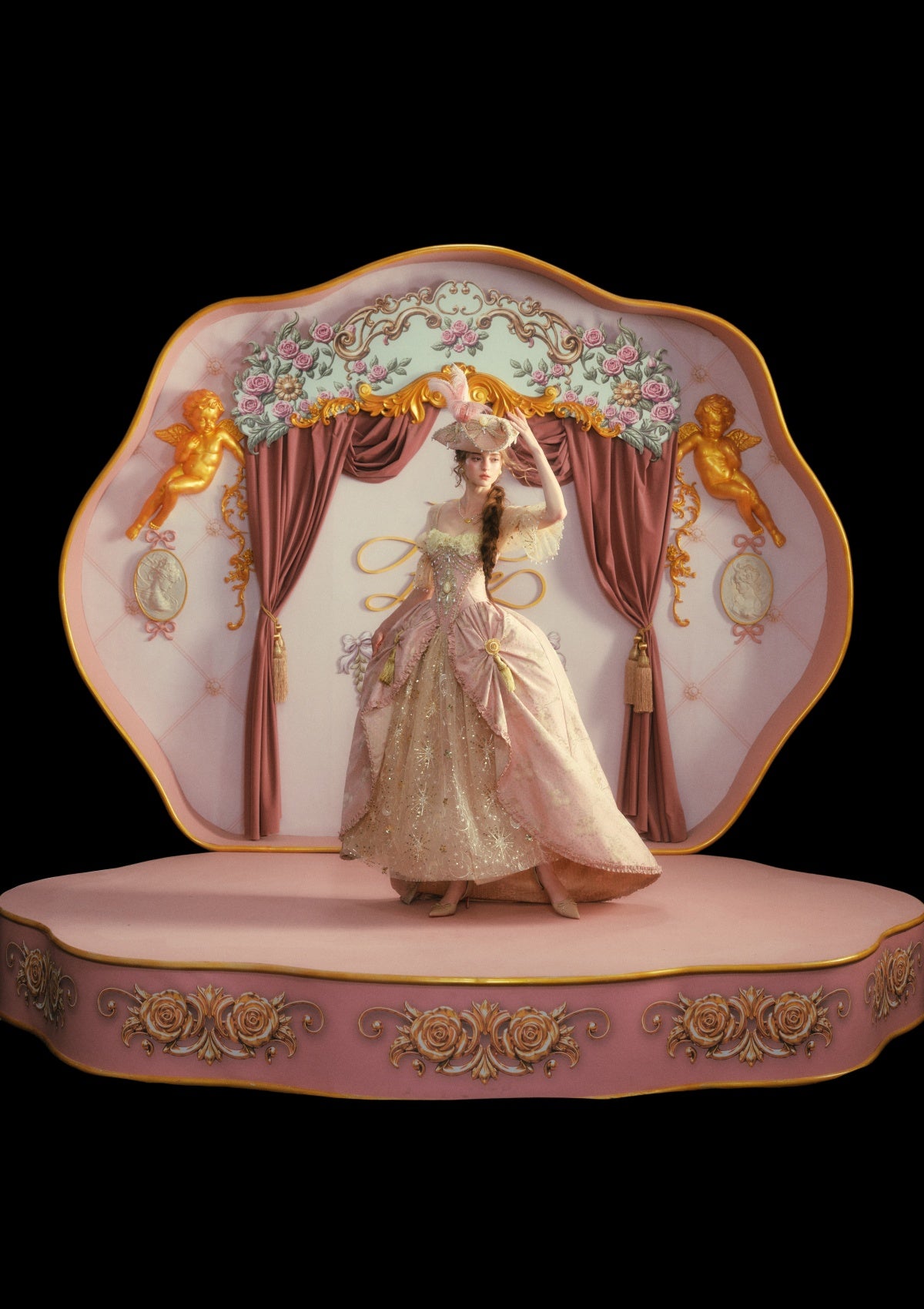 Blush-Gold Era: Crowning Glory Gown