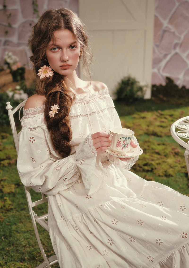 White Camellia Dress In-Stock / M White Camellia Dress In-Stock / M