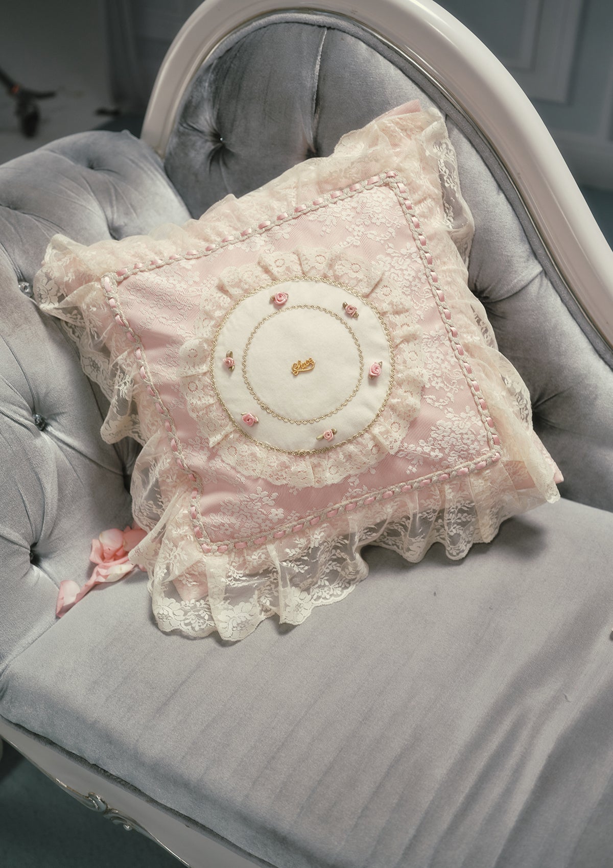 Rose Tea Break Pillow
