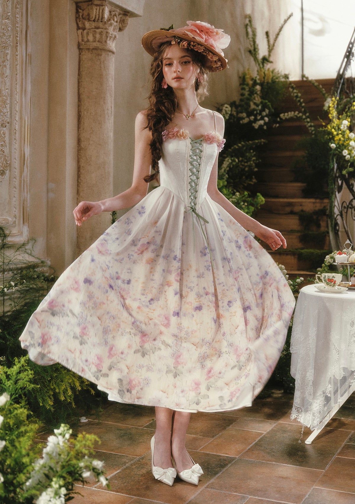 Bloom Overture Corset Dress (Long) In Stock / L