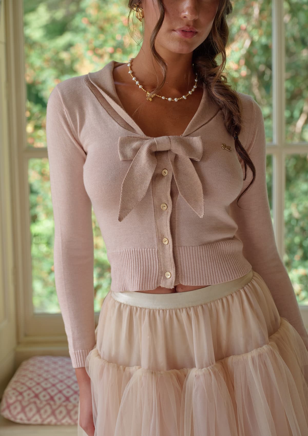 Lundenwic Love Letter Pink Wool Sweater