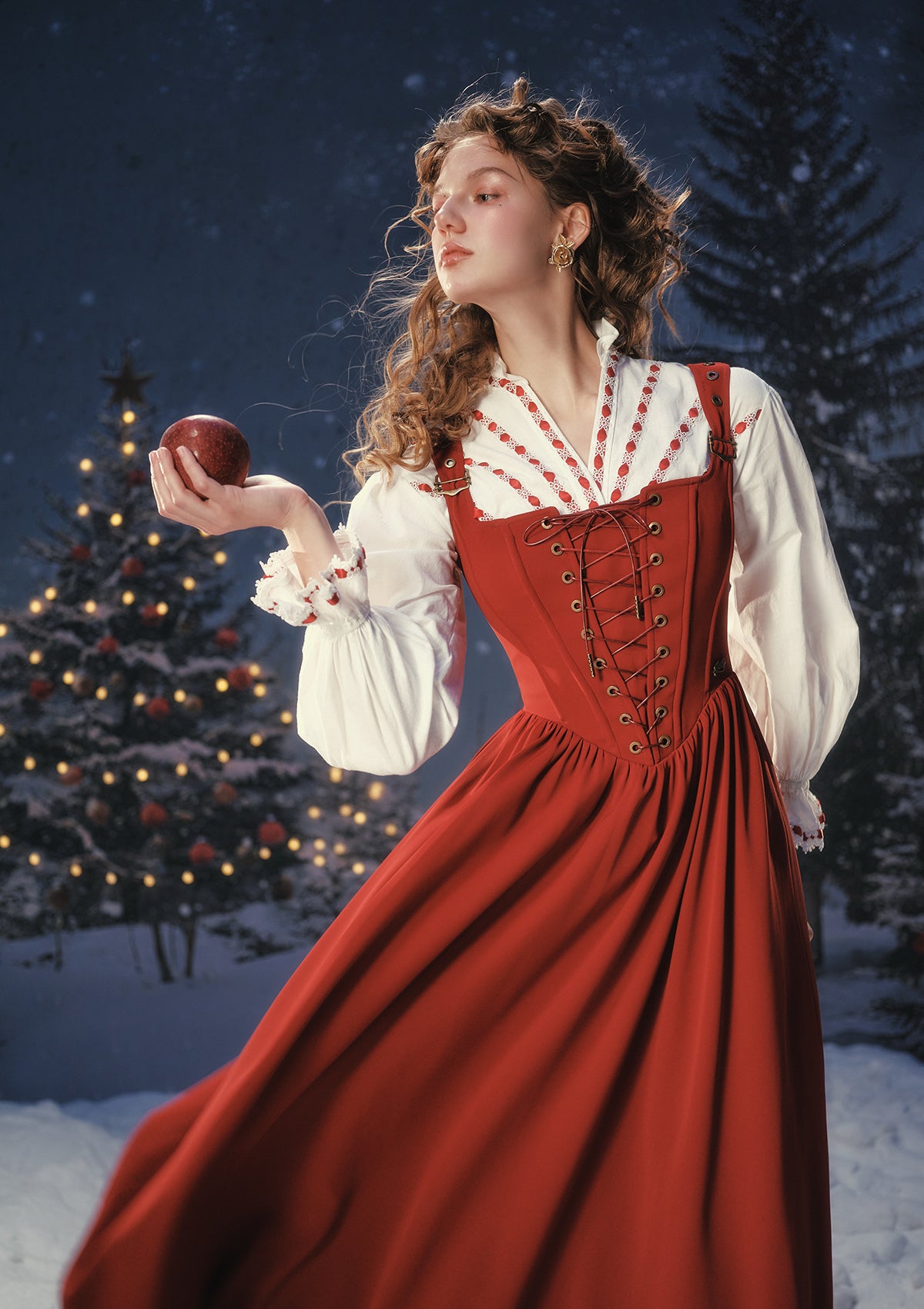 The Red Swordsman Dress In Stock / XS