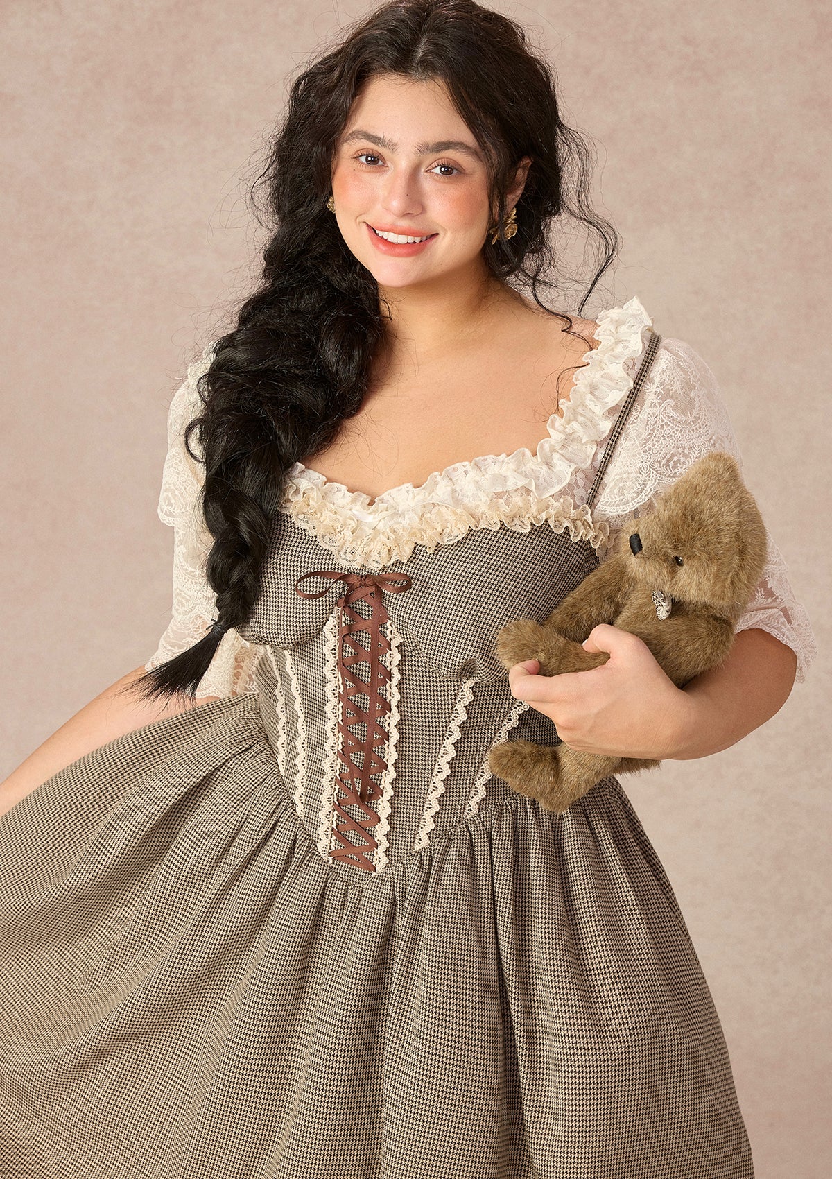 Curve&Plus Bear Date Dress（Short)