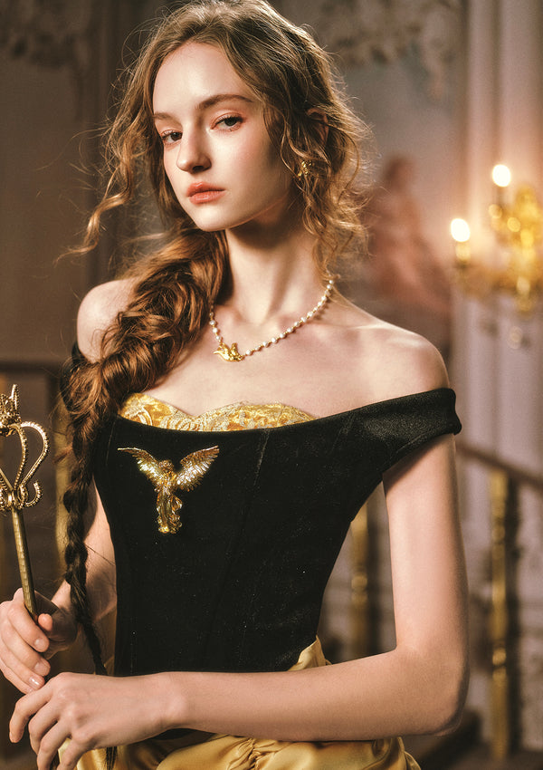 Golden Eagle Goddess Corset