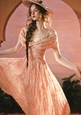 Sunset Flower Field Dress