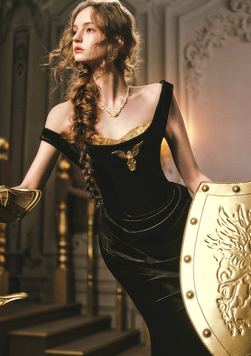 black silk corset dress Bebe Satin Corset Dress main image 0