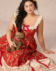 Curve&Plus Teddy Tomato Sauce Dress
