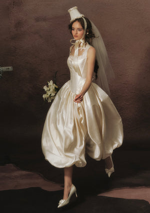 White Coronation Corset Dress
