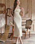 Cream Letter Dress