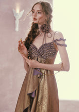 Purple Gold Aria Dress