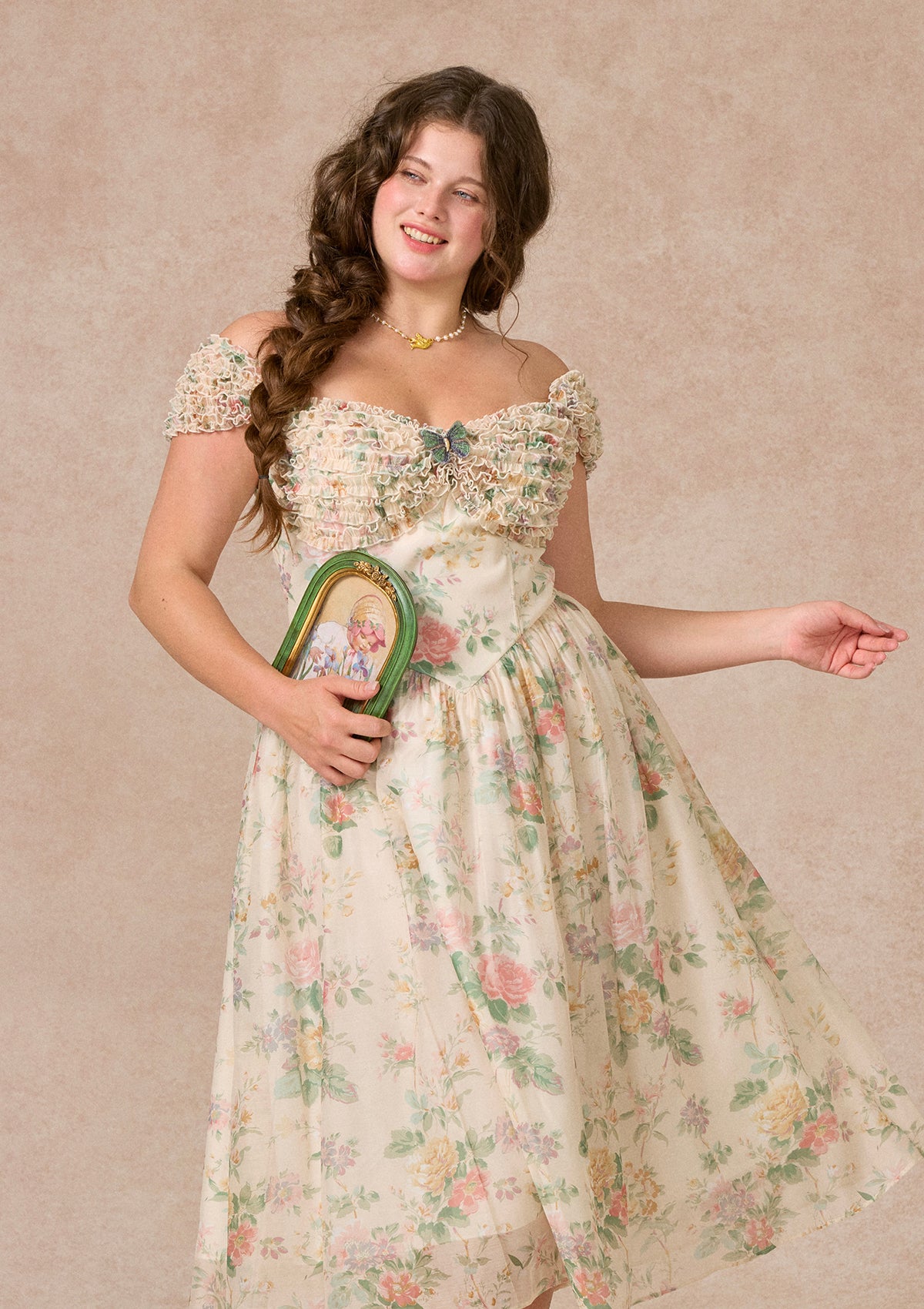 Curve&Plus Butterfly Chronicle Dress