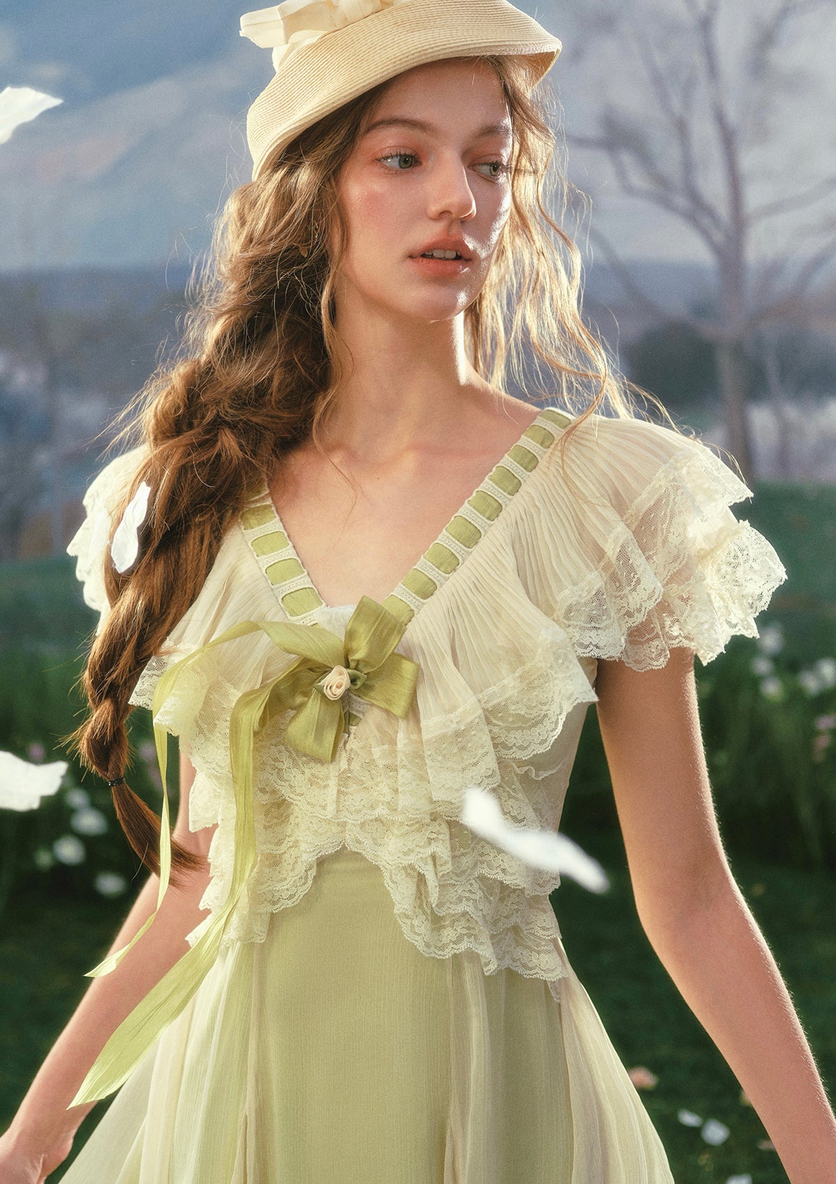 Spring Outing Dress In Stock / M