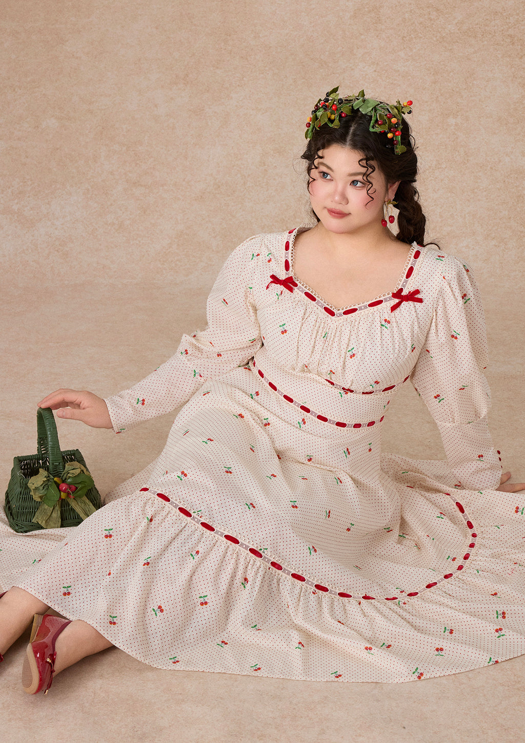 ハーリップトゥCHERRY DRESS Cherry Bite Dress