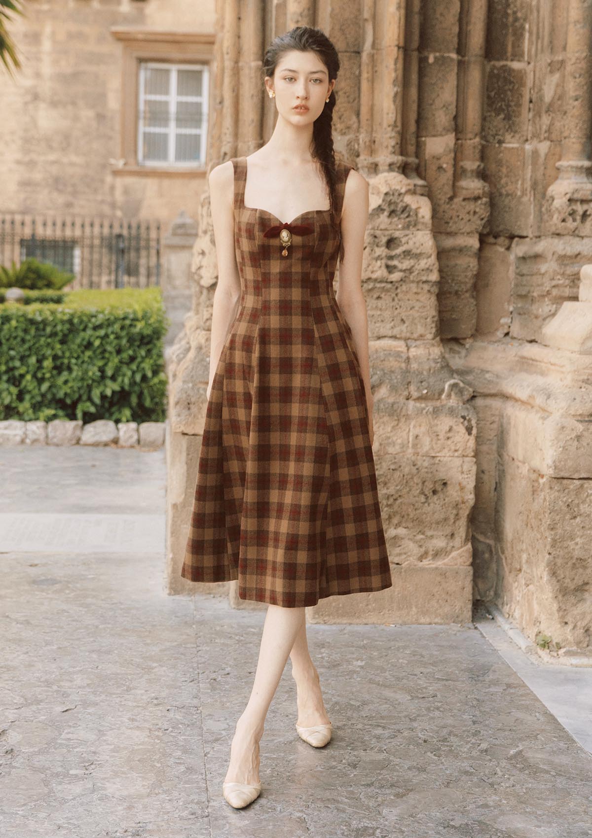 Curve&amp;Plus Tartan Majesty Maxi Dress