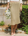 Daisy Bouquet Knit skirt