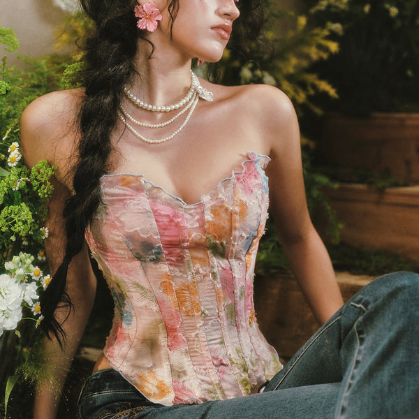 Blazing Sunset Cloud Corset