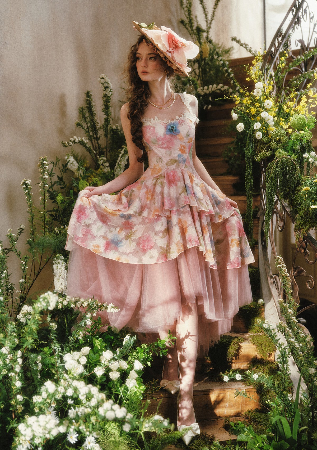 Blazing Cloud Blossom Corset Dress Pre order / S