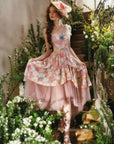 Blazing Cloud Blossom Corset Dress