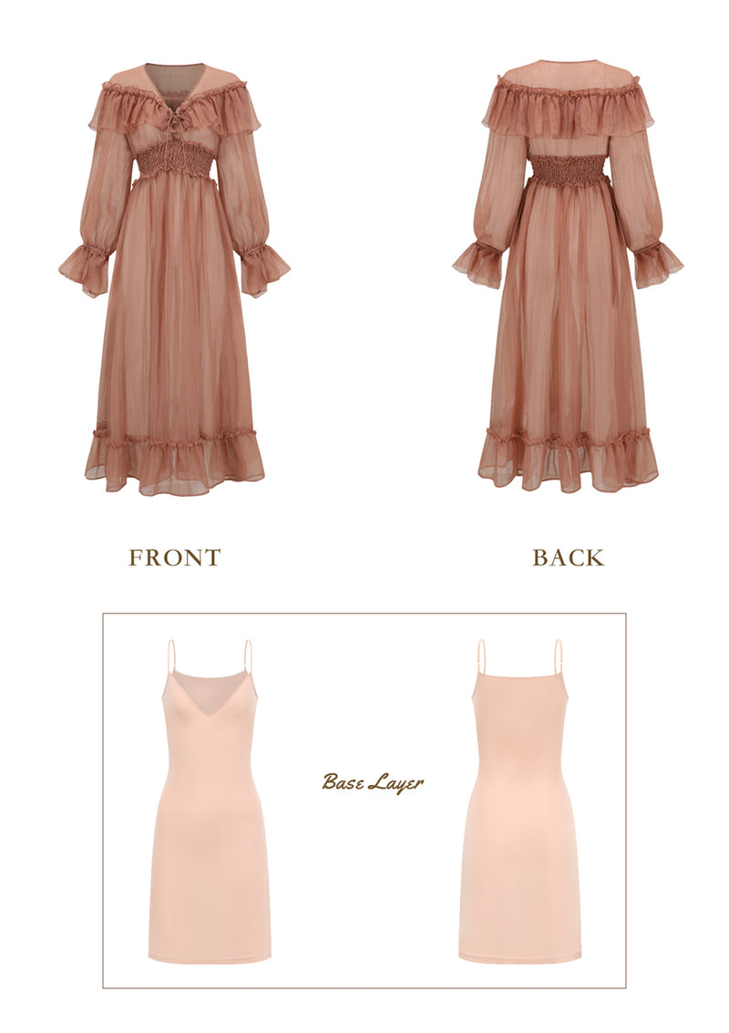 Seine Mist Dress (Plum Pink)