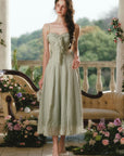 Green Bud Fairy Corset Dress