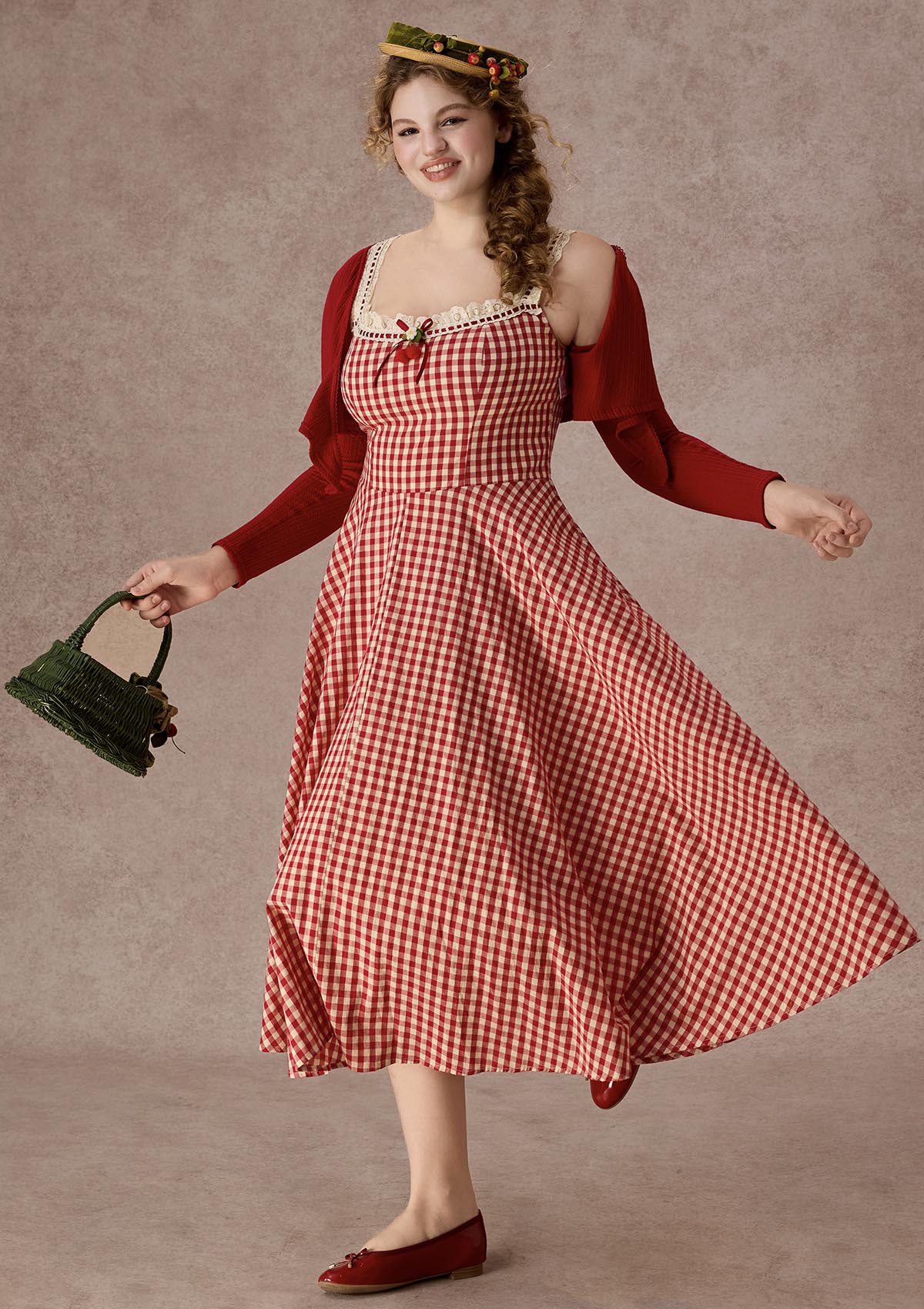 Curve&Plus Afternoon Berry Tea Dress