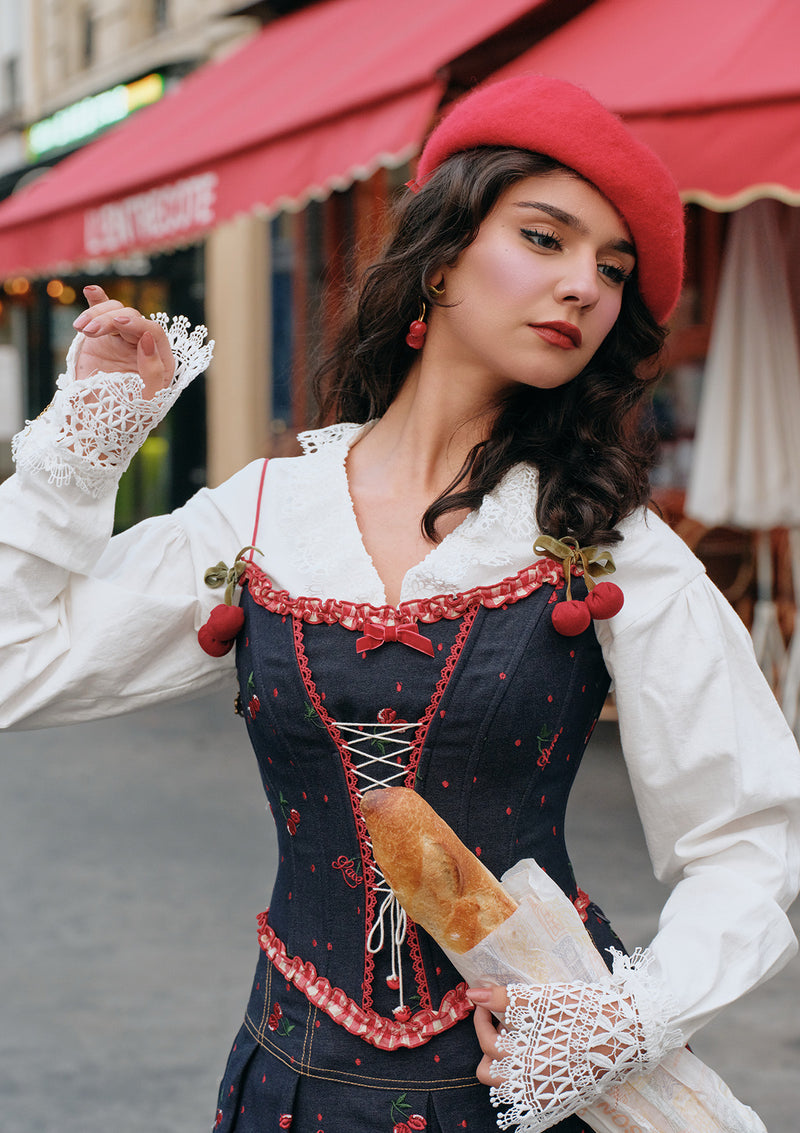 corset dress cowgirl Coastal Cowgirl Lace Trim Corset Short Dress