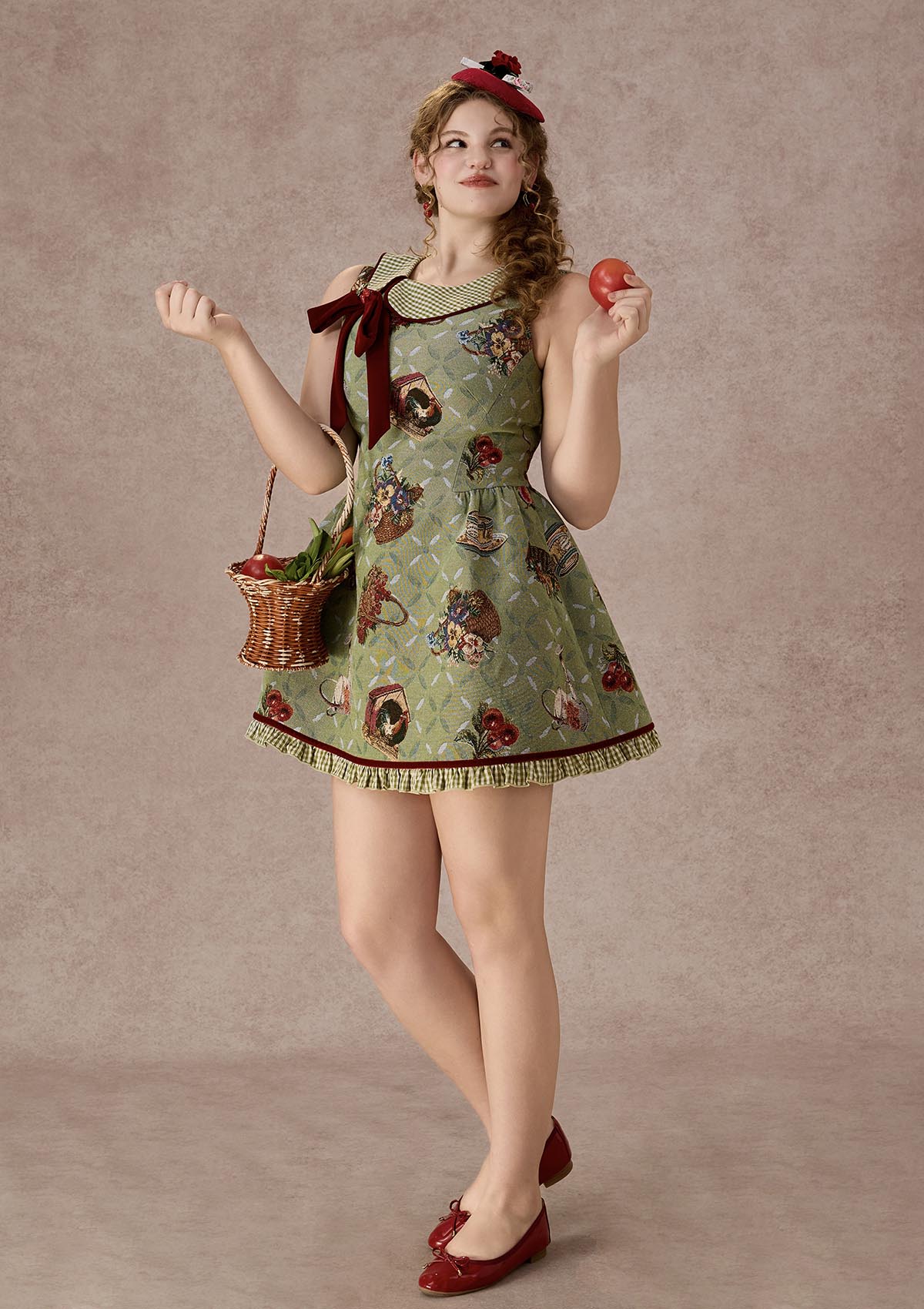 Curve&Plus Berry Basket Dress