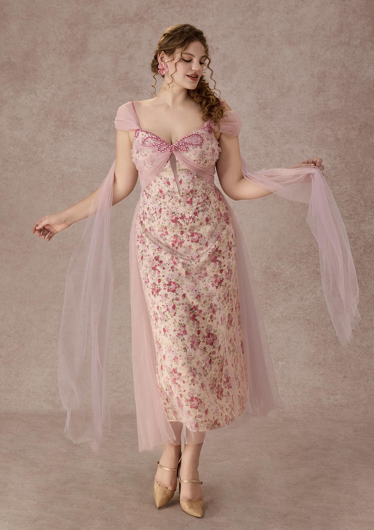 Curve&Plus Floral Disc Fairy Corset Dress