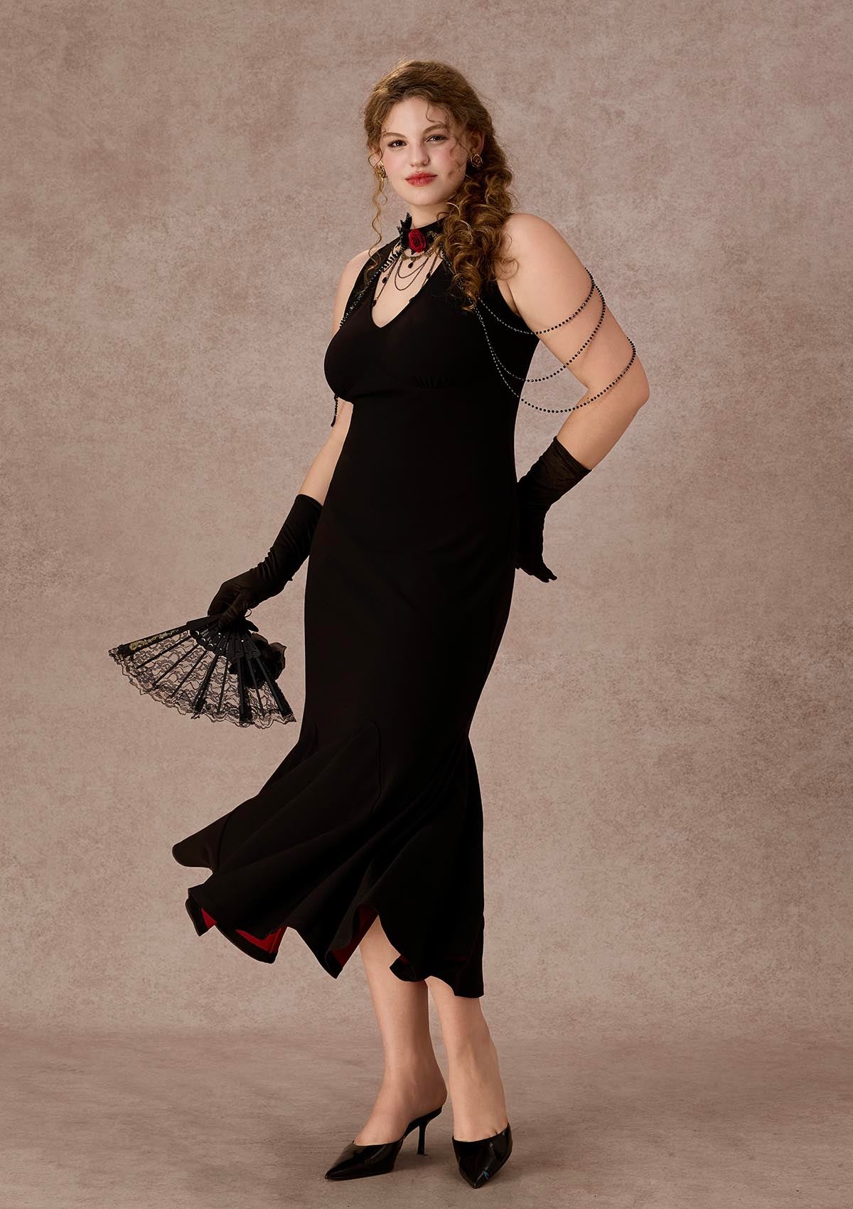 Curve&Plus Crimson Temptation Dress