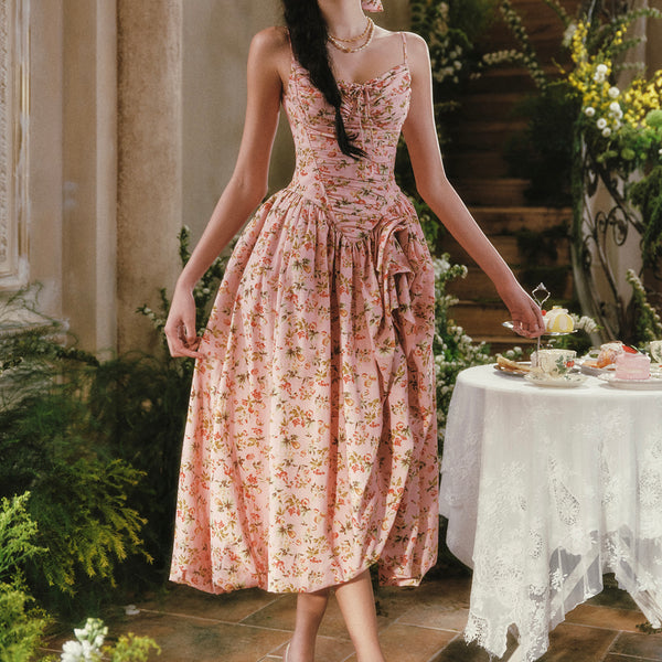 lace floral midi dress Floral Garden Sweet Tea Corset Dress