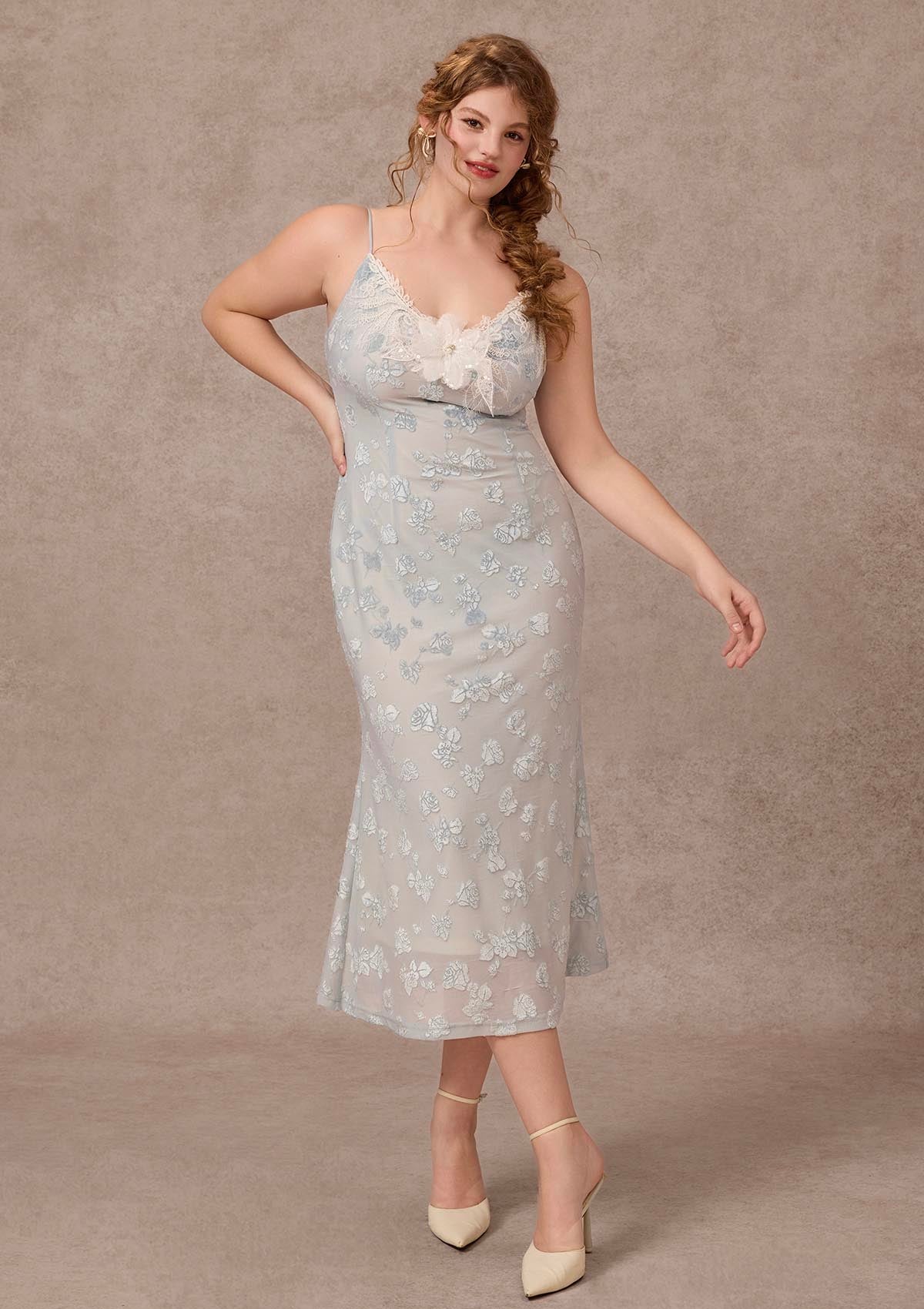 Curve&Plus Swan In The Late Summer Dress
