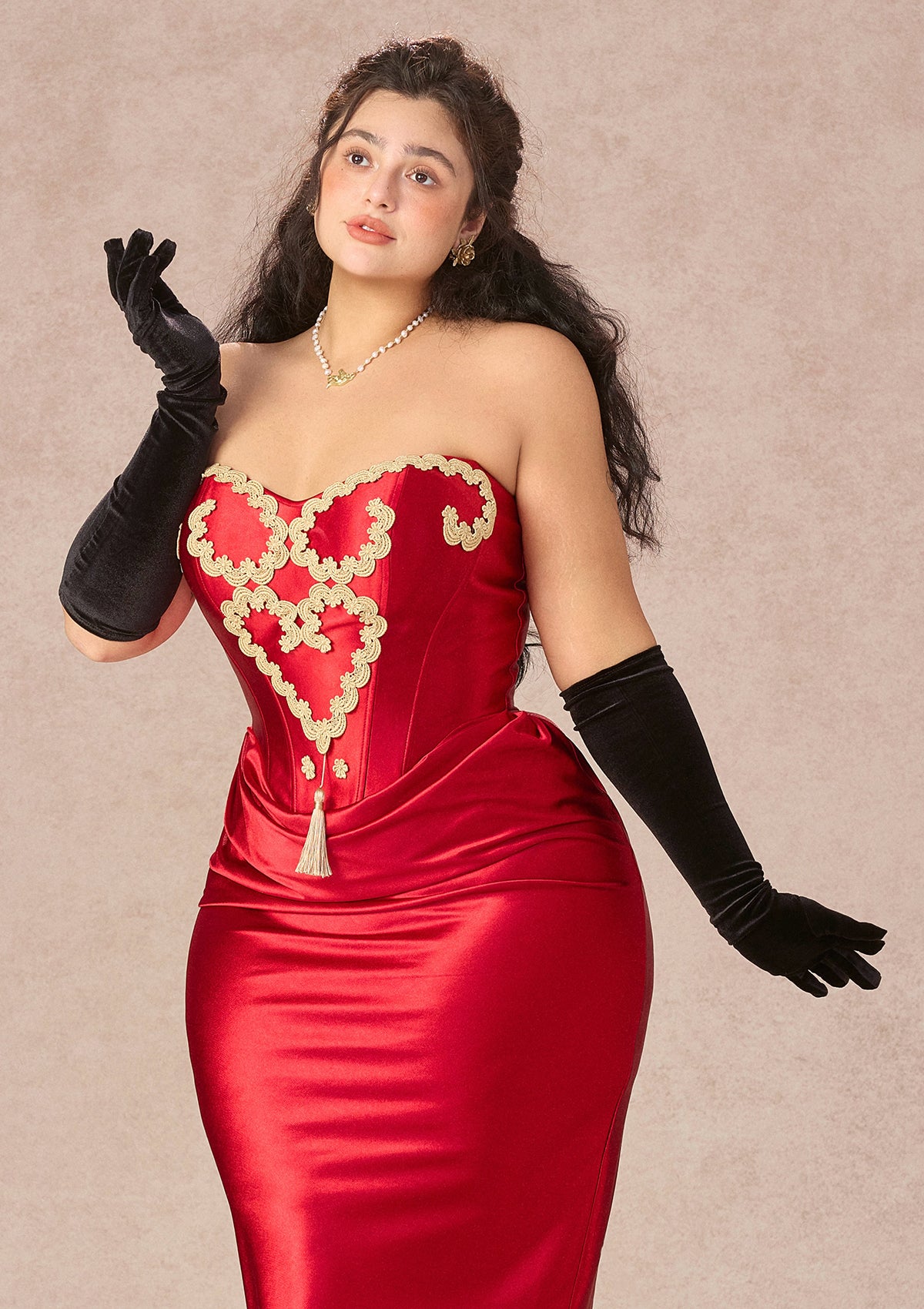 Curve&Plus Queen Heart Corset Dress