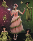 Grape Grinda Corset Dress (Long)