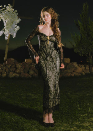Wings of Losie Corset Dress 2.0(Black)