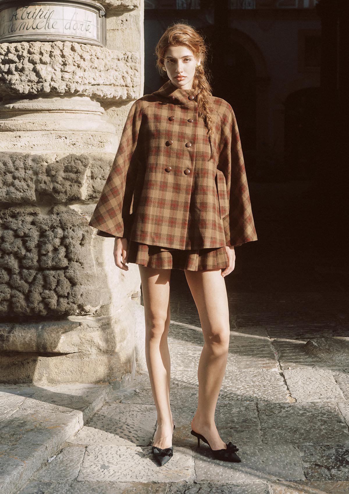 Tartan Majesty Cape Coat