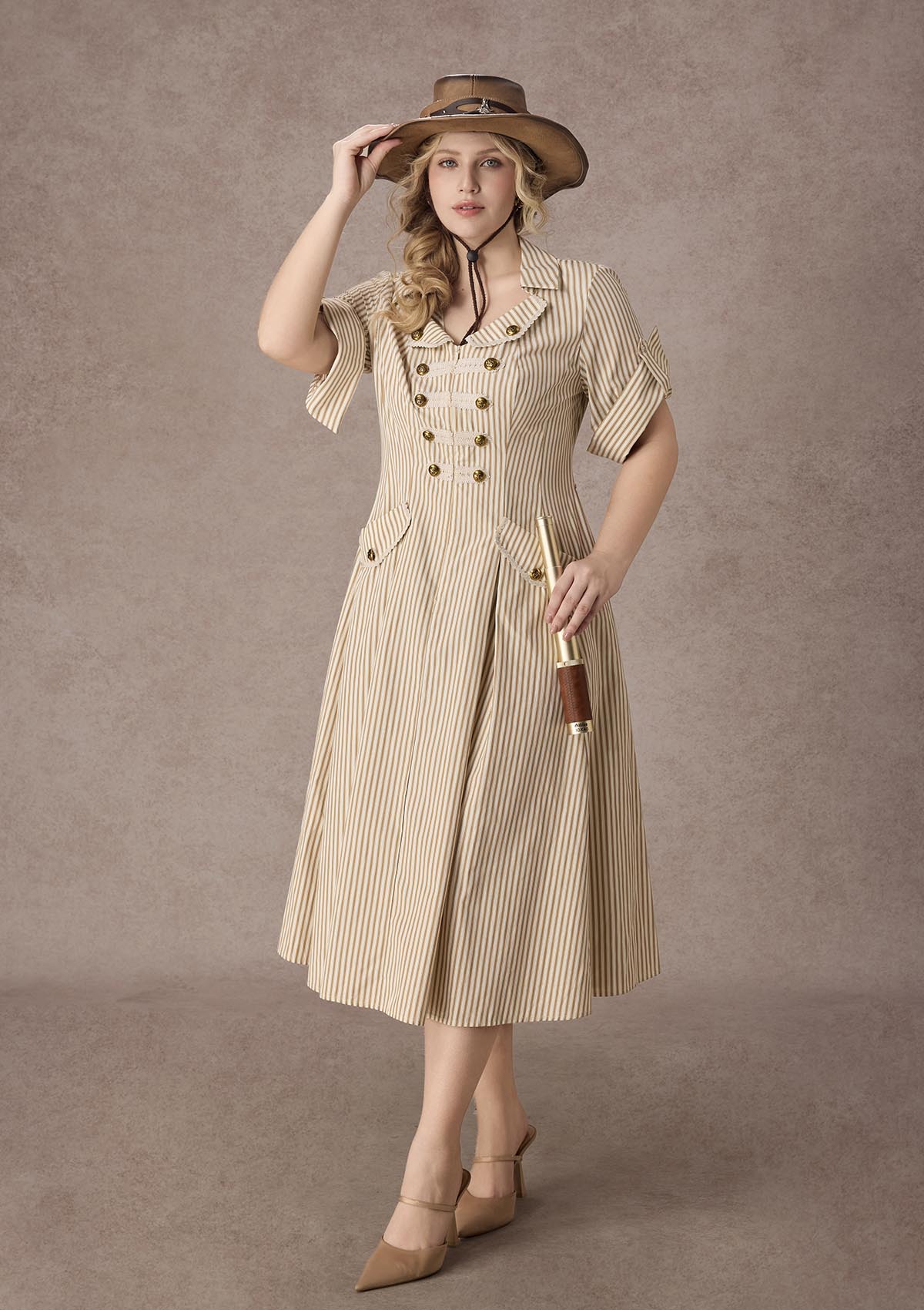 Curve&amp;Plus Napoleon Voyage Dress