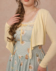 Curve&Plus Flower Vine Novel Knit Cardigan
