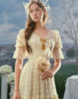 Gilded Invitation Dress（Beige）