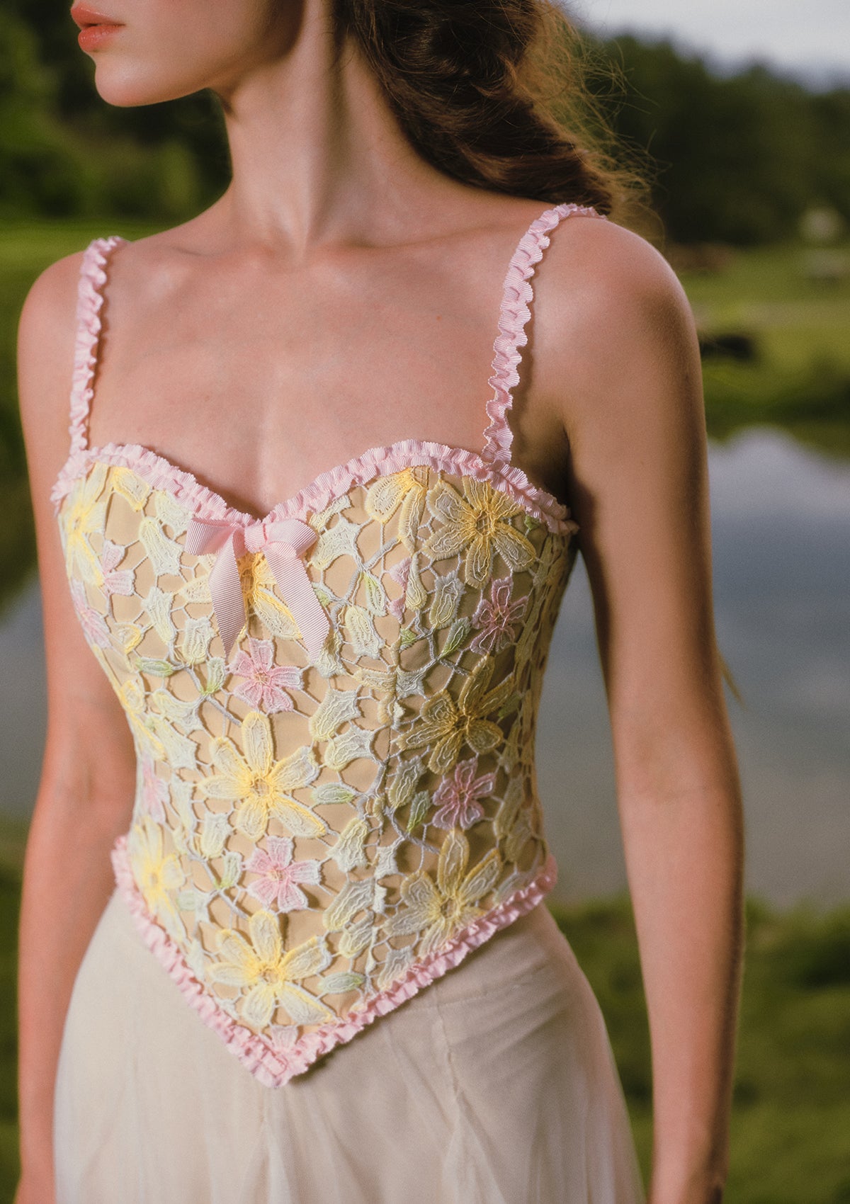 Rainbow Bloom Rhyme Corset